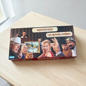 Masterpiece, Parker Brothers 1996, Vintage Art Auction Board Game, Bilingual